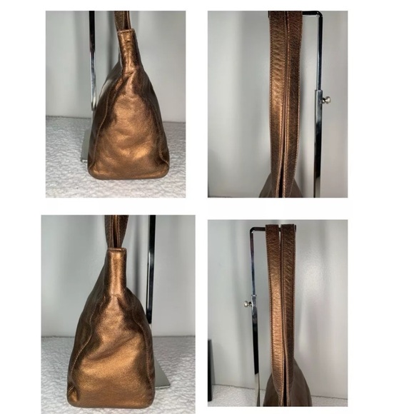 🛑SOLD🛑Vintage, Chanel Bronze Leather Small Tote - Picture 7 of 9